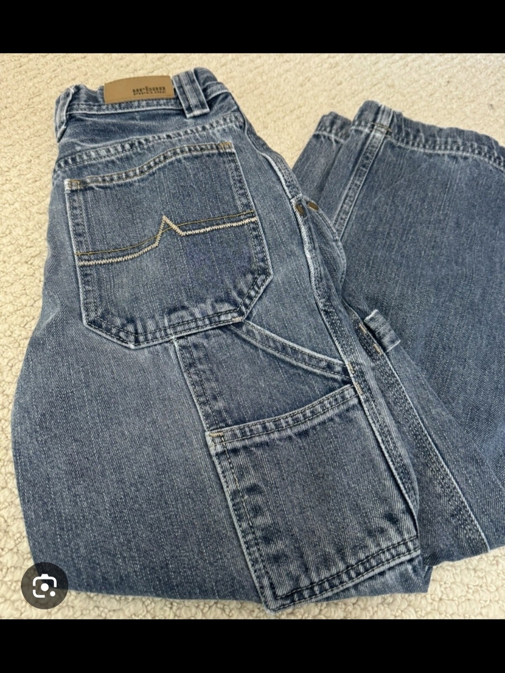 urban pipeline Dark Blue Denim Jeans with Metal Button